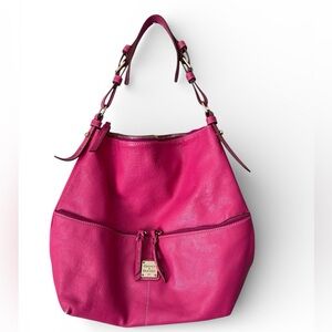 Dooney & Bourke Pink Leather Dillen Shoulder Bag Purse